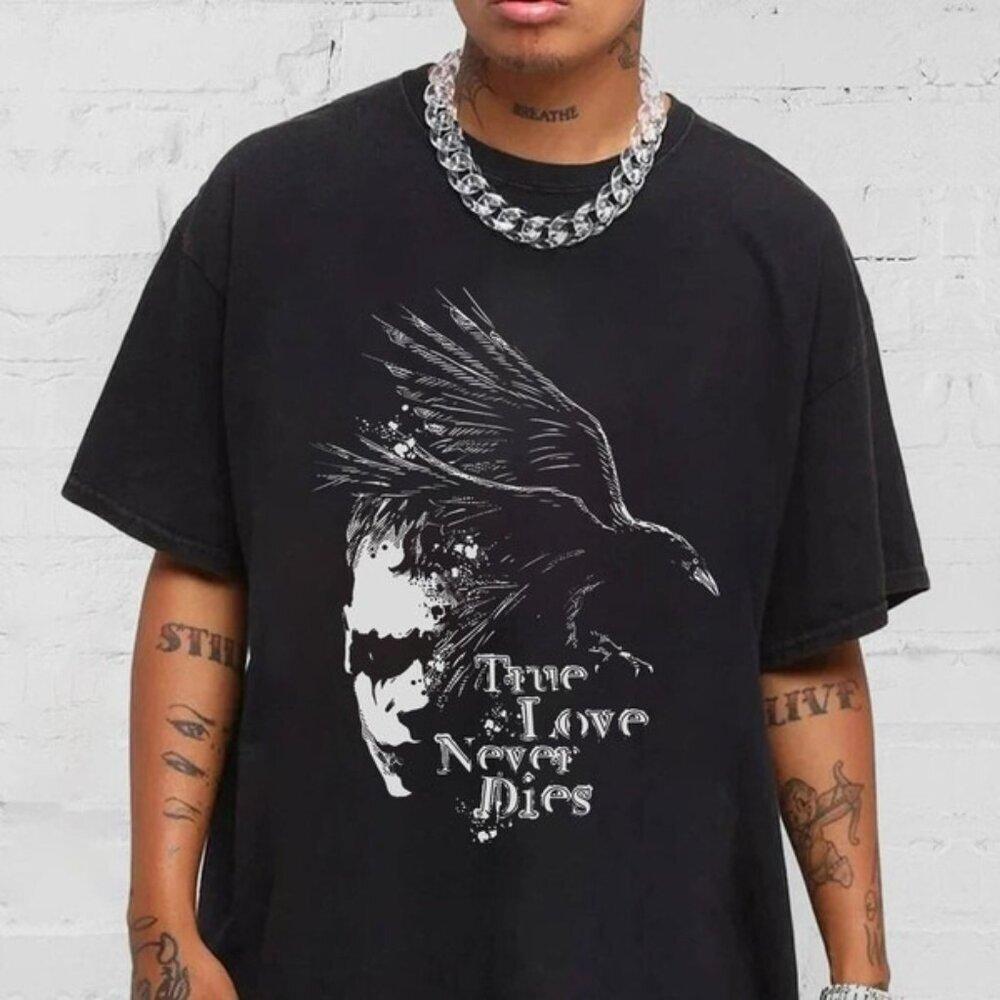The Crow Movie Reboot Graphic T Shirt Dark Gothic Film Fan Tee 24